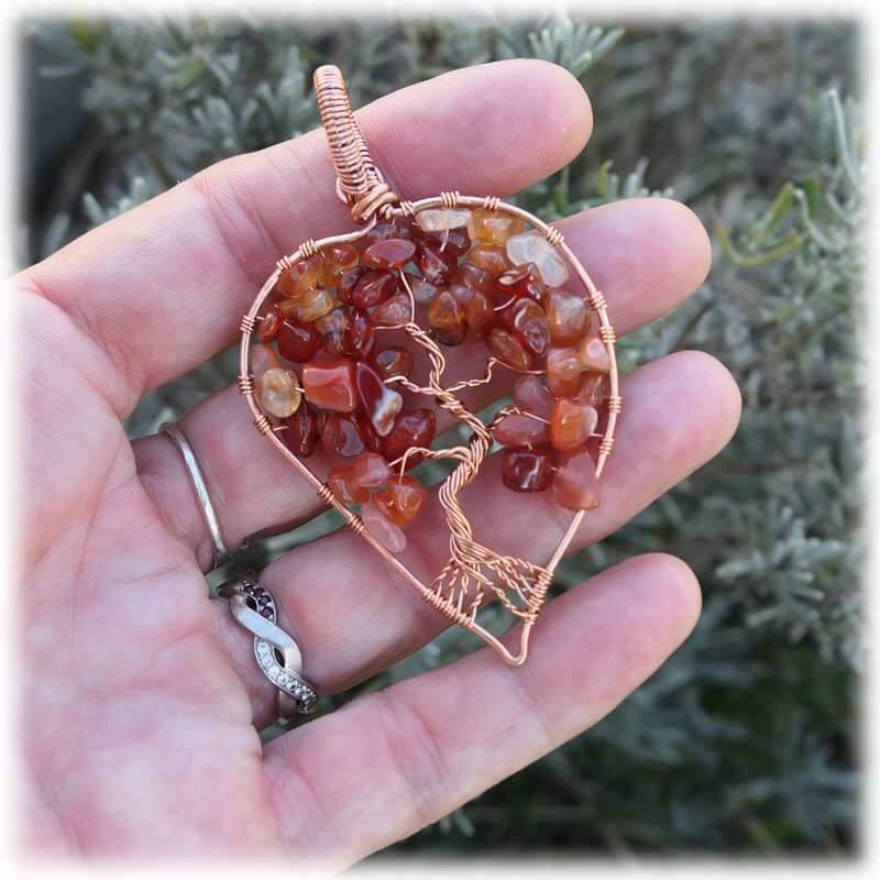 pendentif arbre de vie pierre