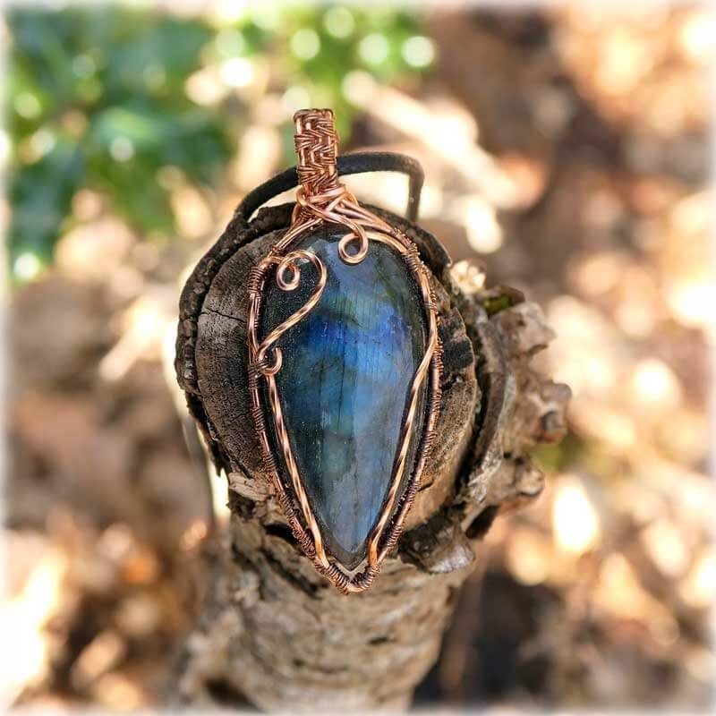 pendentif labradorite artisanal